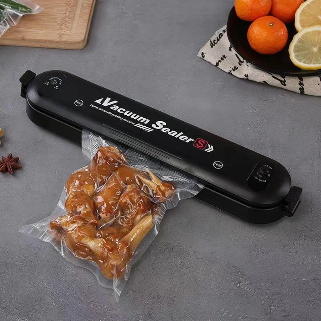 Household Automatic Vacuum Sealer Machine Food Sealer Dry & Moist Food Modes for Meats Veggies Wine Fresh Preservation Home