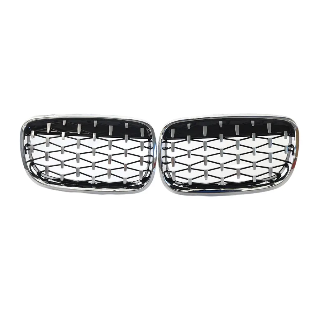 1 Pair Front Bumper Grill Grille Replacement for  X5 E70 2007 - 2013