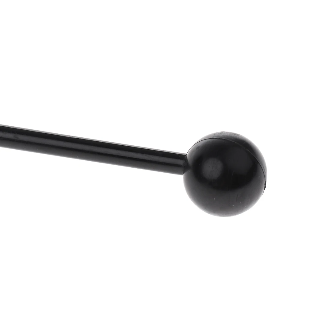 2Pcs Plastic Percussion Mallets Sticks for Bell Xylophone Mbira Black 
