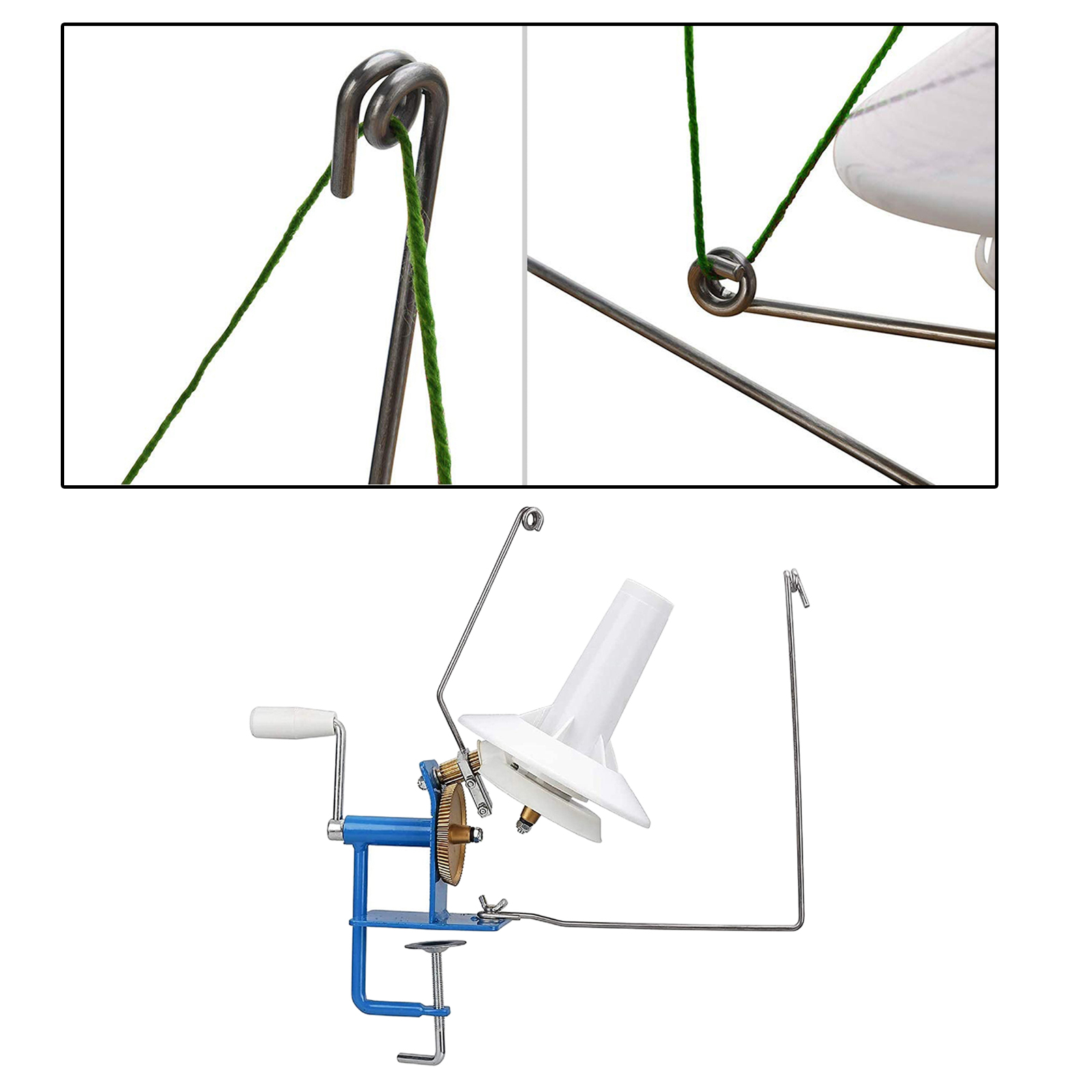 Knitting Machine Handheld Yarn Ball Winder Lace Fiber String Line Ball Winding Manual Wool Winder Machine Sewing Accessories