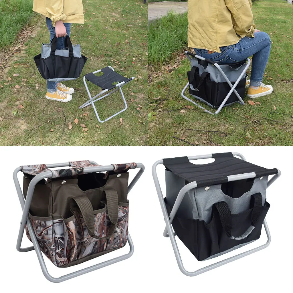 Multifunction Fishing Backpack Chair, Portable Hiking Camping Stool, Folding Picnic Bag Backpack Stool Seat