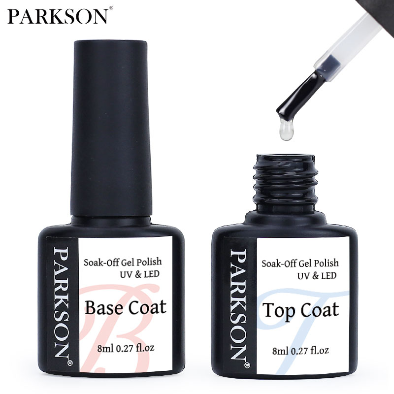 Best of Parkson No Wipe Top Base Coat Nail Gel Polish Design Enhancer Varnish Semi Permanent Soak Off UV LED Nail Art Tool Reviews & Tips