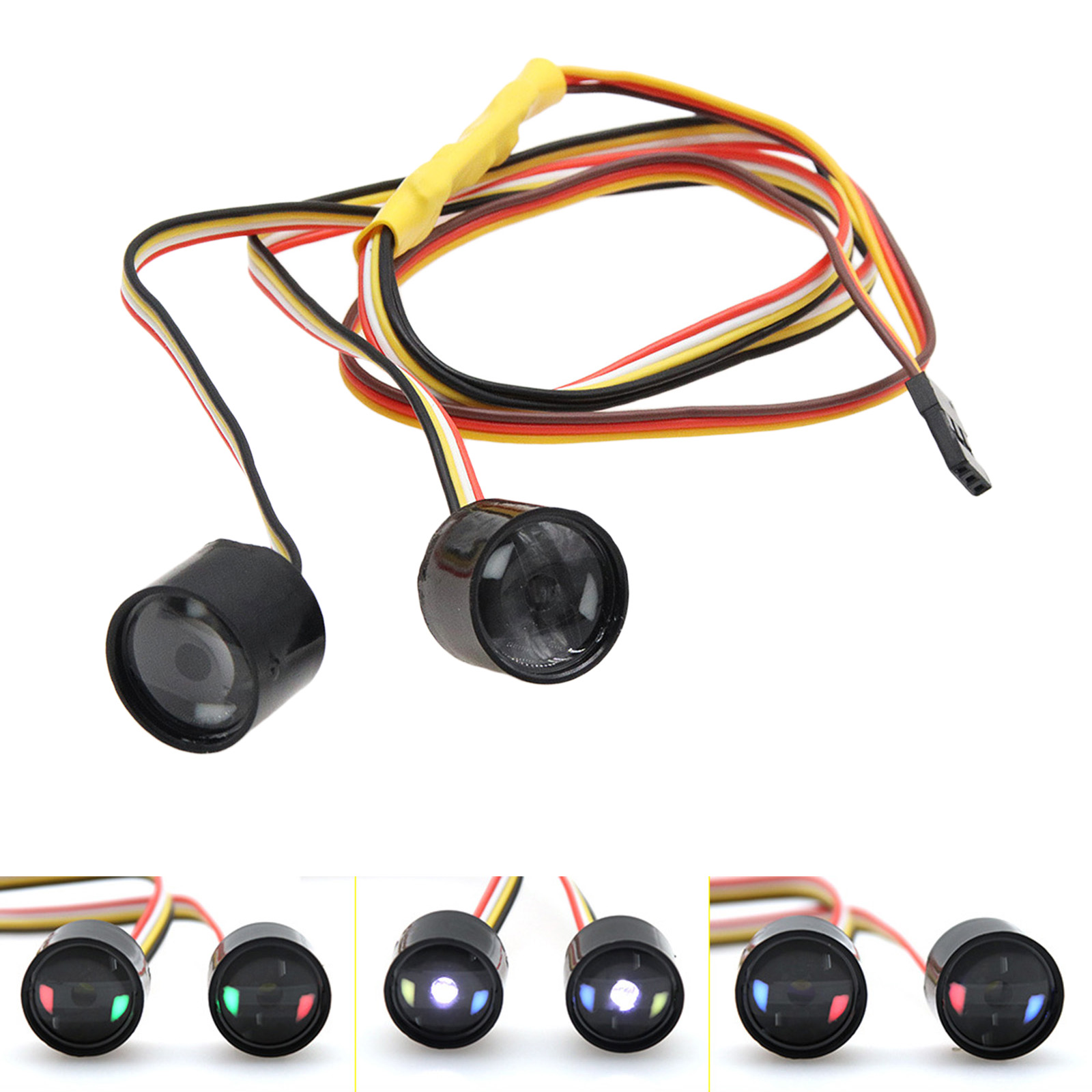 RC Headlights Angel Eyes Demon Eyes for RC Crawler Cars Upgrades Accessories