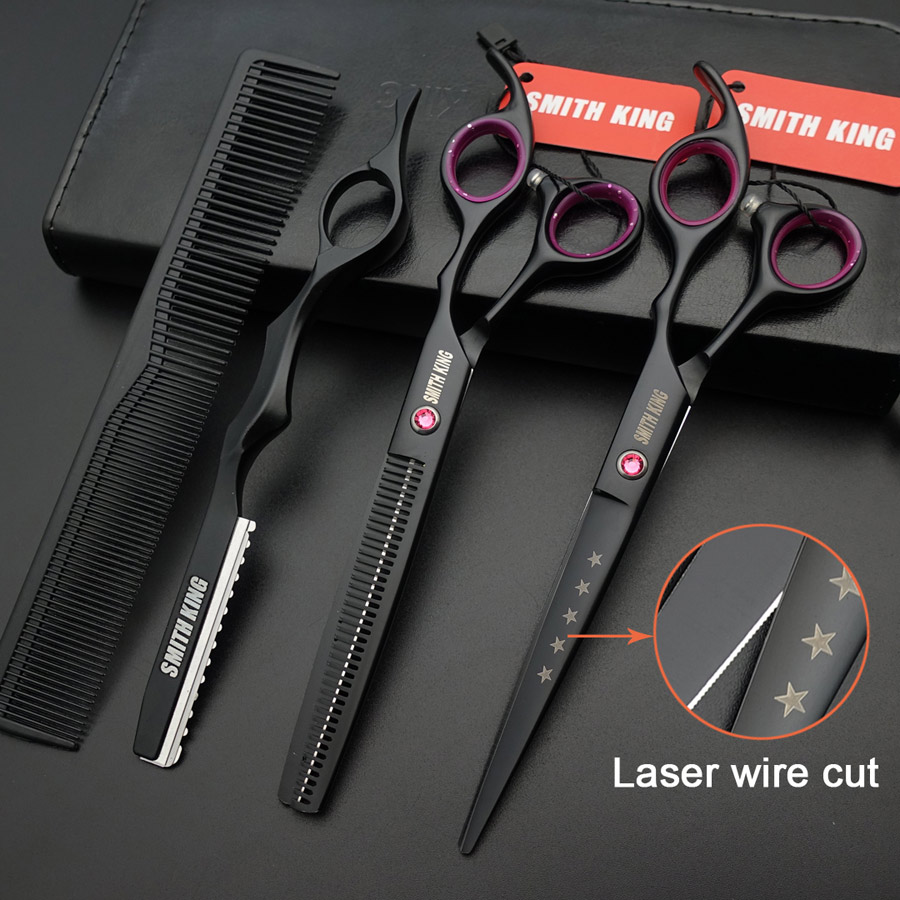 Best of Professional Hairdressing Scissors, 5.5&quot;&amp; 6&quot; &amp;7&quot; Laser Wire Cutting + Thinning Barber Shears Set+ Kits+ Comb / Razor Reviews & Tips