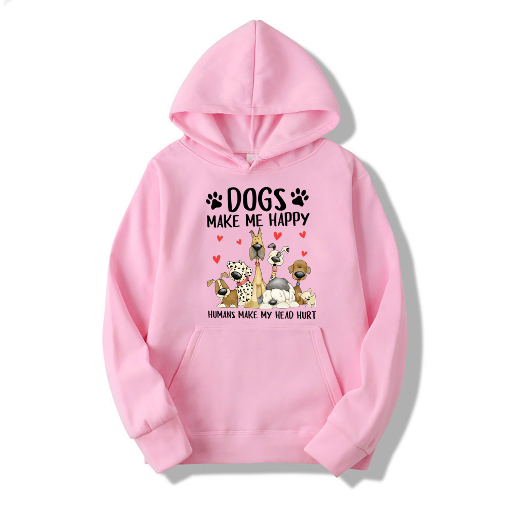 minha cabeça machucar engraçado camisola amantes do cão presente hoodie