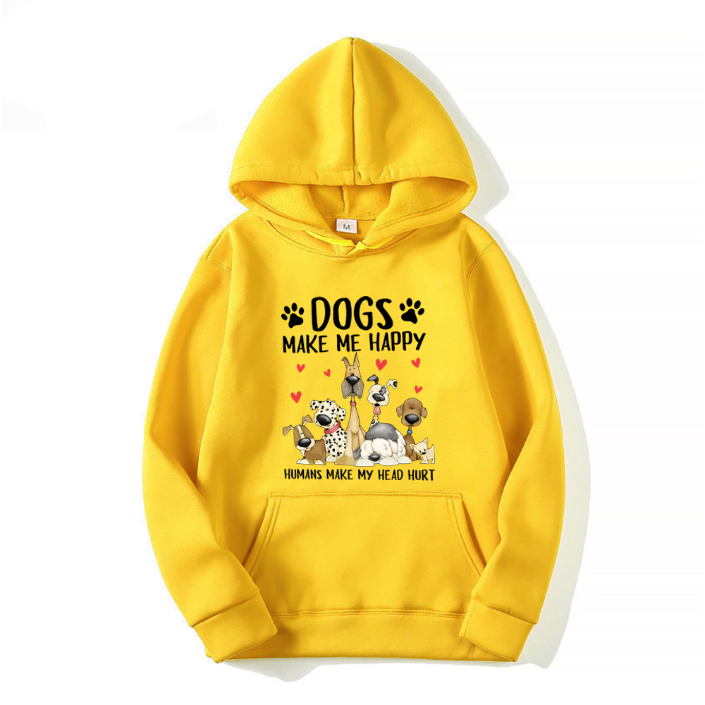 minha cabeça machucar engraçado camisola amantes do cão presente hoodie