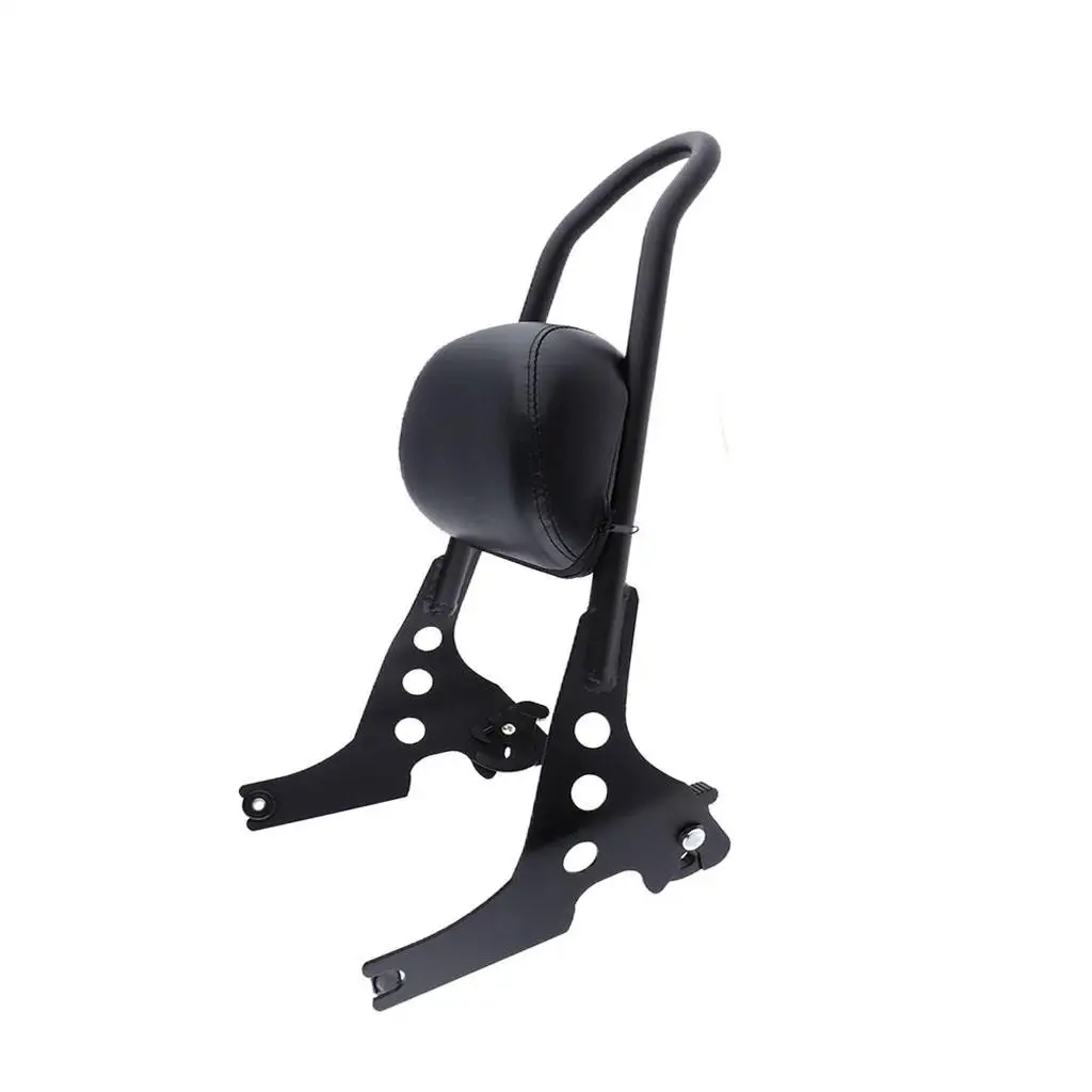 Motorcycle Detachable Sissy Bar Backrest Pad Fit for Harley  XL 883 2004-up (Black)
