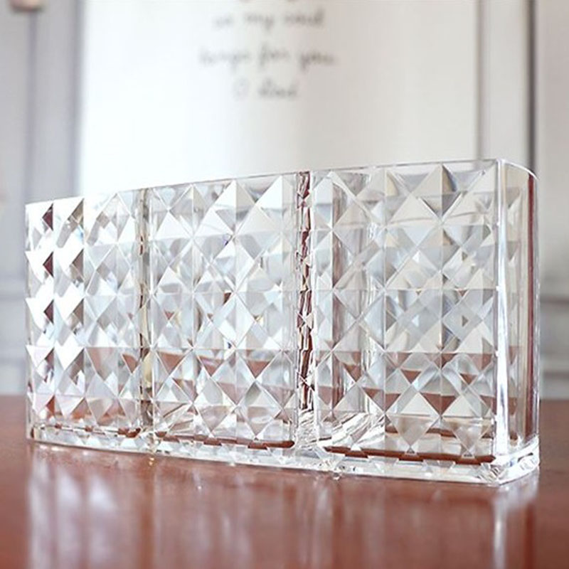 Acrylic Cosmetic Storage Box Makeup Brush Holder Organizer Lipstick Eyebrow Pencil Bathroom Storage Display Stand Diamond 22 Acrylic Cosmetic Storage Box Makeup Brush Holder Organizer Lipstick Eyebrow Pencil Bathroom Storage Display Stand Diamond