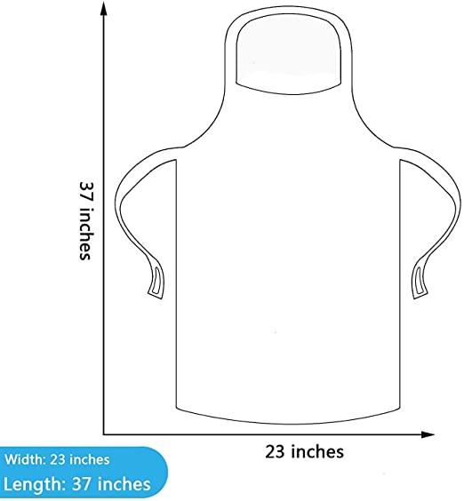 Clear Waterproof Disposable Aprons For Cooking, Serving, Painting