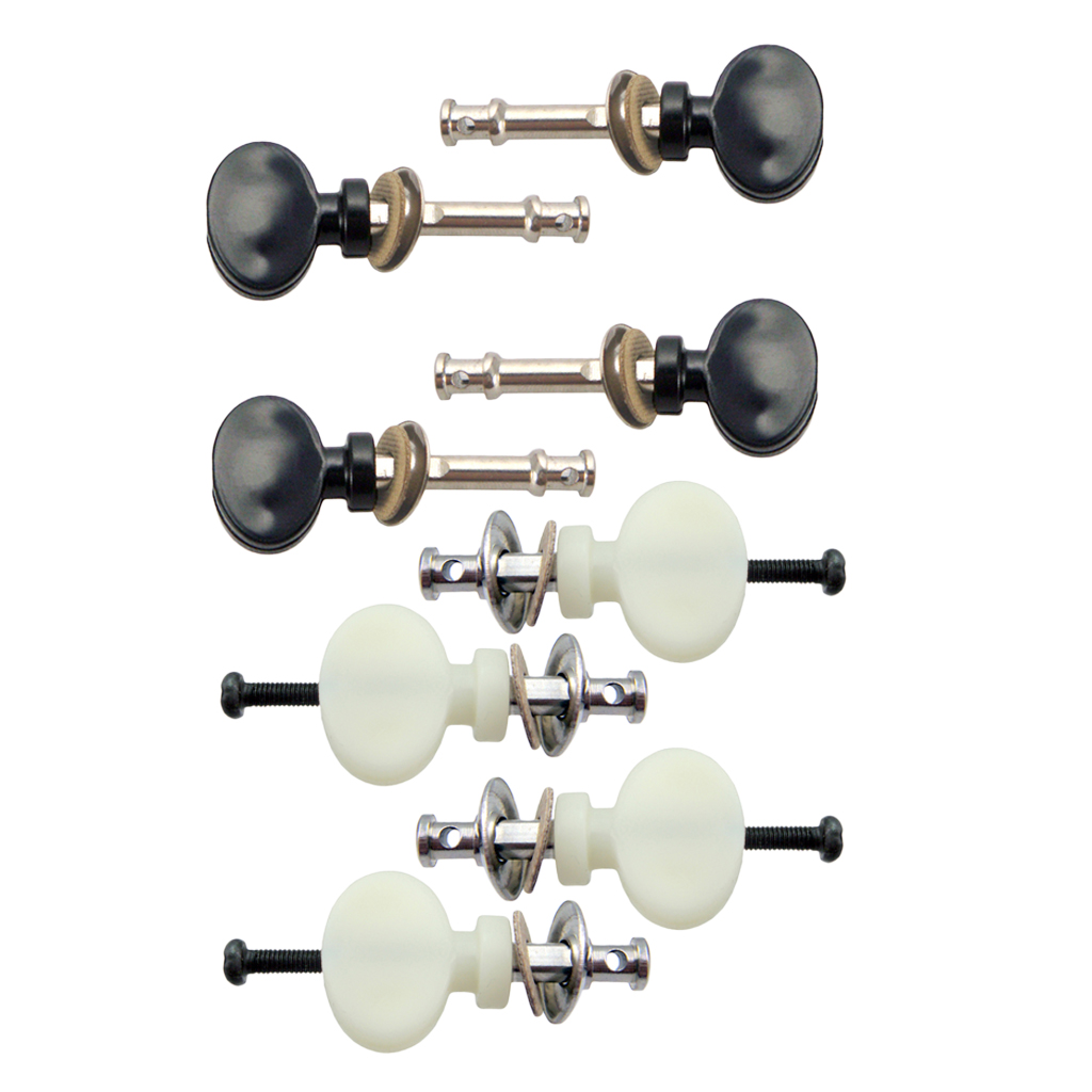 Tooyful Set of 4 Ukulele Strings Tuning Pegs Pin Machines Tuners for Ukulele Classical Guitar 4 String