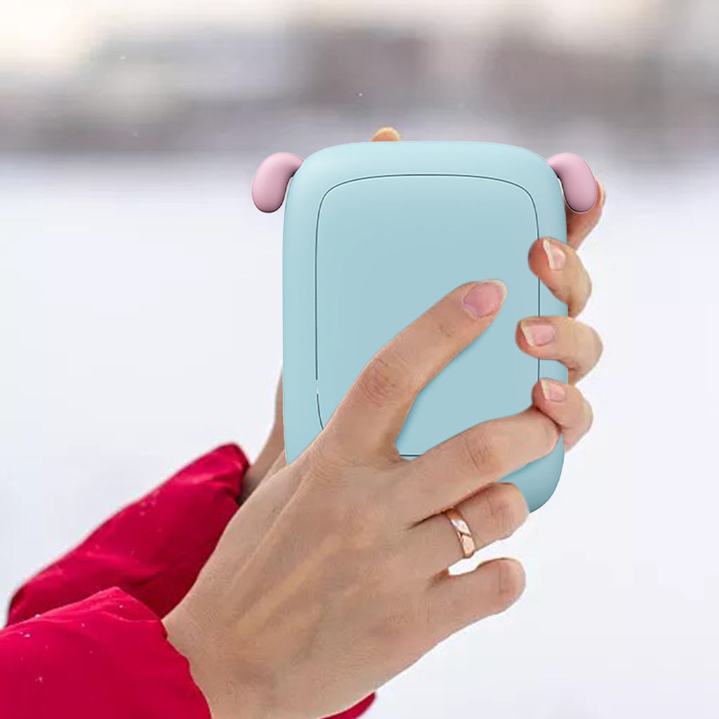 Hand Warmer Reusable Heater Adjustable Battery Keep Warm Fast Gift Two in One Power Bank for Hiking Climbing Outdoor Cold Winter