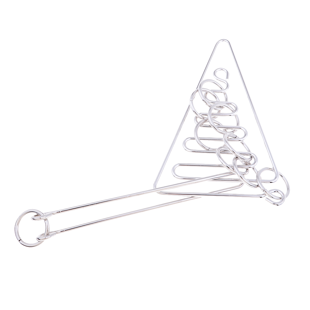 Metal Wire Puzzle IQ Brain Test Toy Teaser Ring Magic Puzzle Game Toy for Adults Kids Magic Trick Education Toys