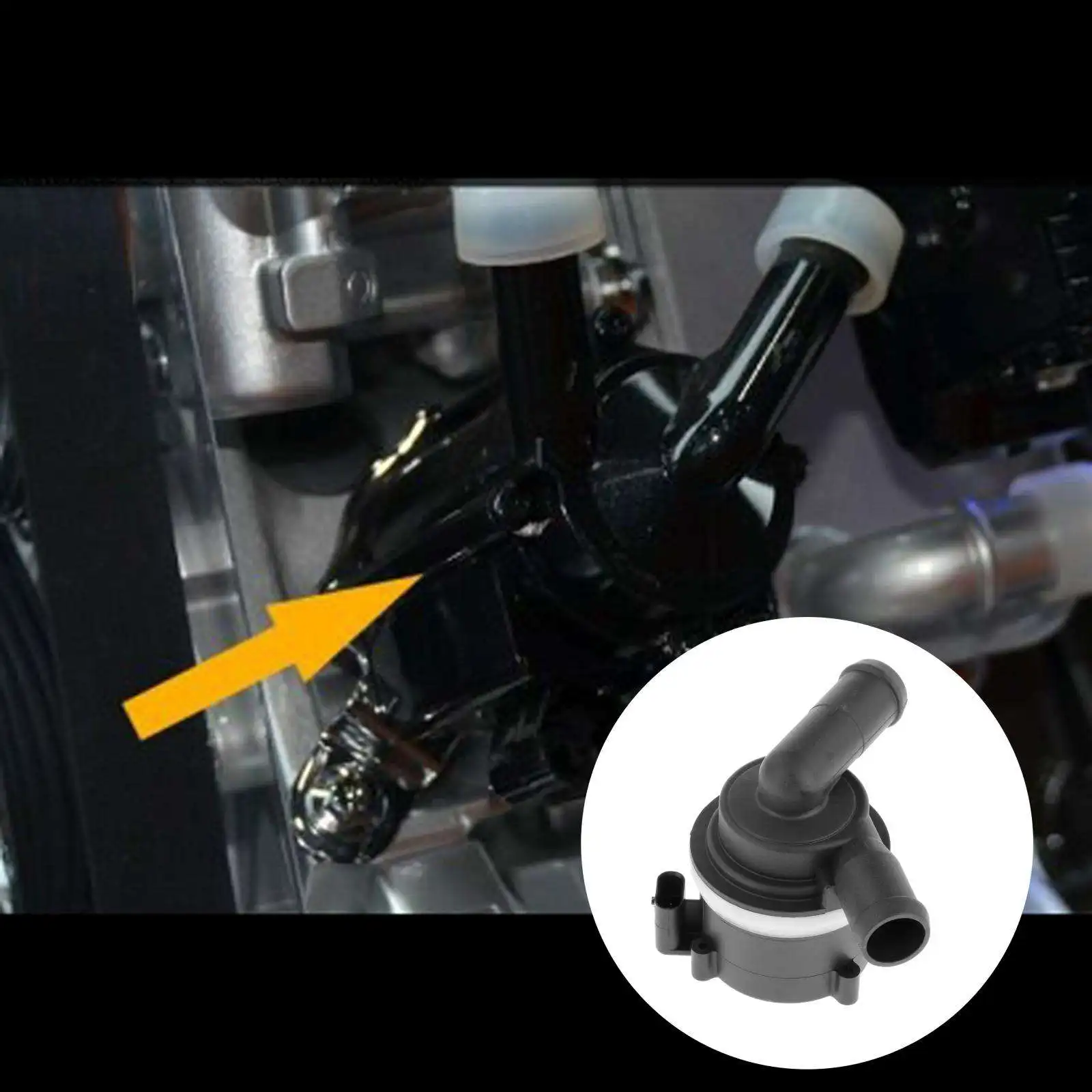Black Engine Additional Coolant Water Pump Part for  Amarok 2010 2018