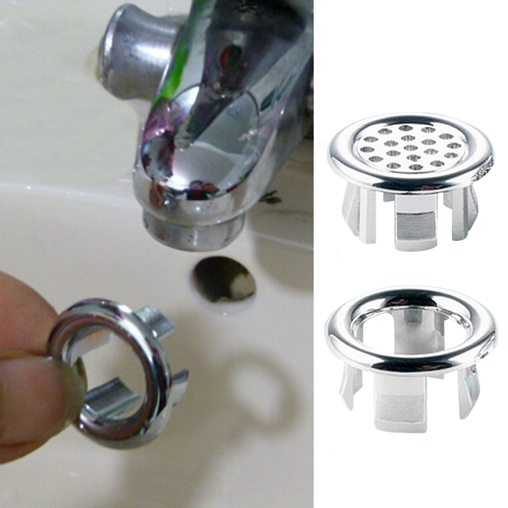 Home Bathroom Washbasin Overflow Cover Sink Round Ring Overflow