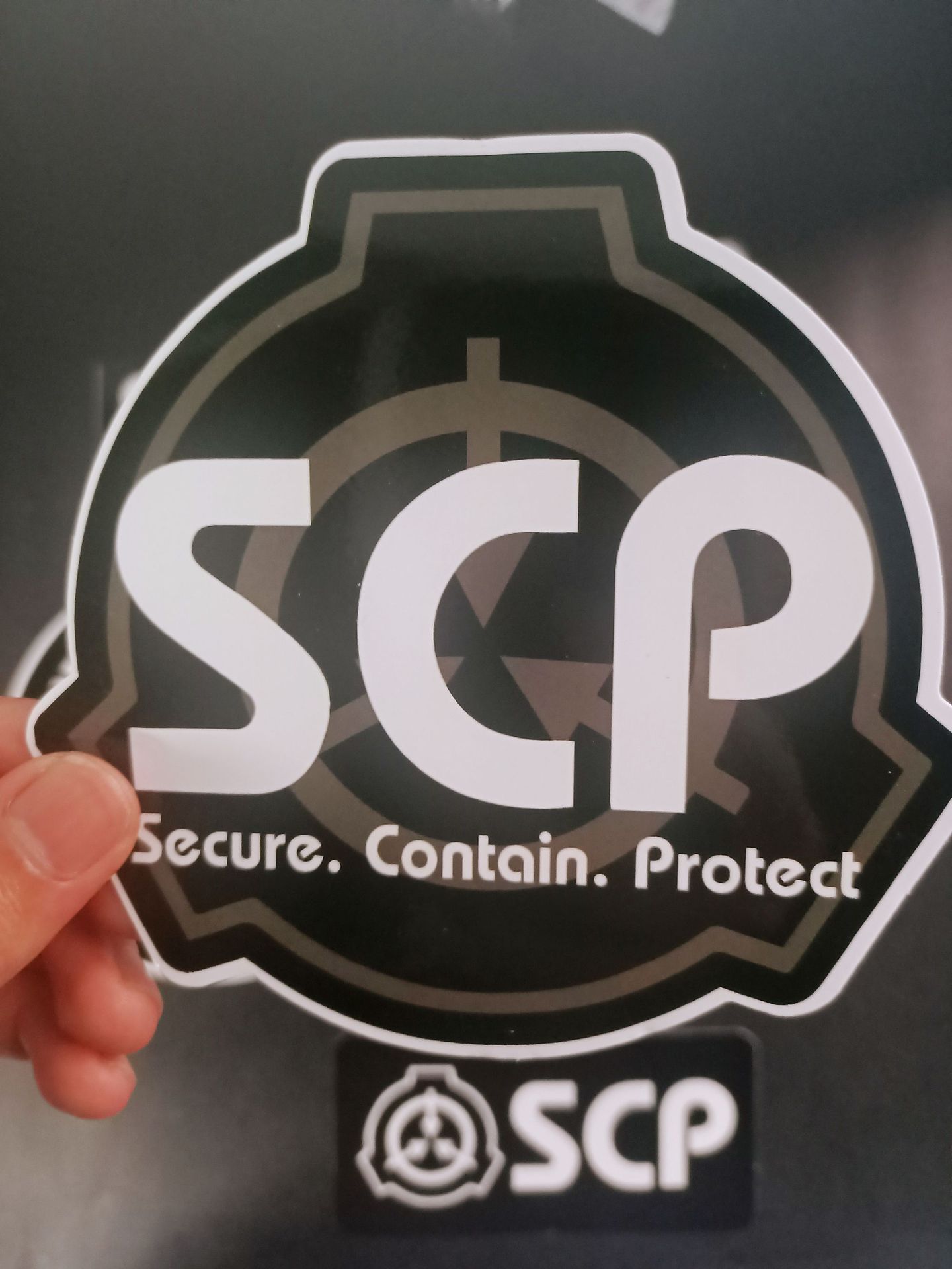 SCP Foundation управляет коллекцией и защитой черно-белых граффити DIY  Украшение мобильный телефон наклейки для компьютера | AliExpress