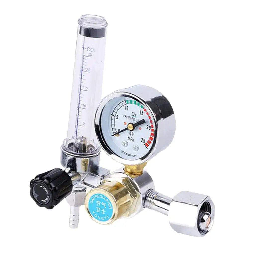 New Gas Regulator Pressure Gauges Oxygen Argon CO2 Pressure Reducer Flowmeter