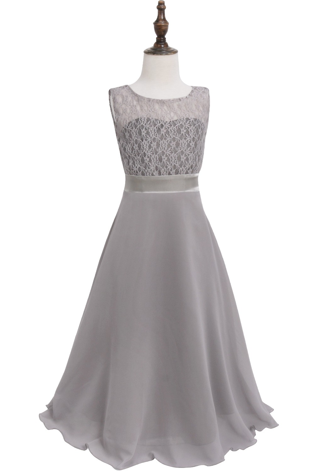 Kid Elegante Brautjungfer Blume Mädchen Kleider Für Mädchen Abend Party Hochzeit Kleid Teenager Kinder Lange Prinzessin Kleid 4-14 jahr – Detail 11