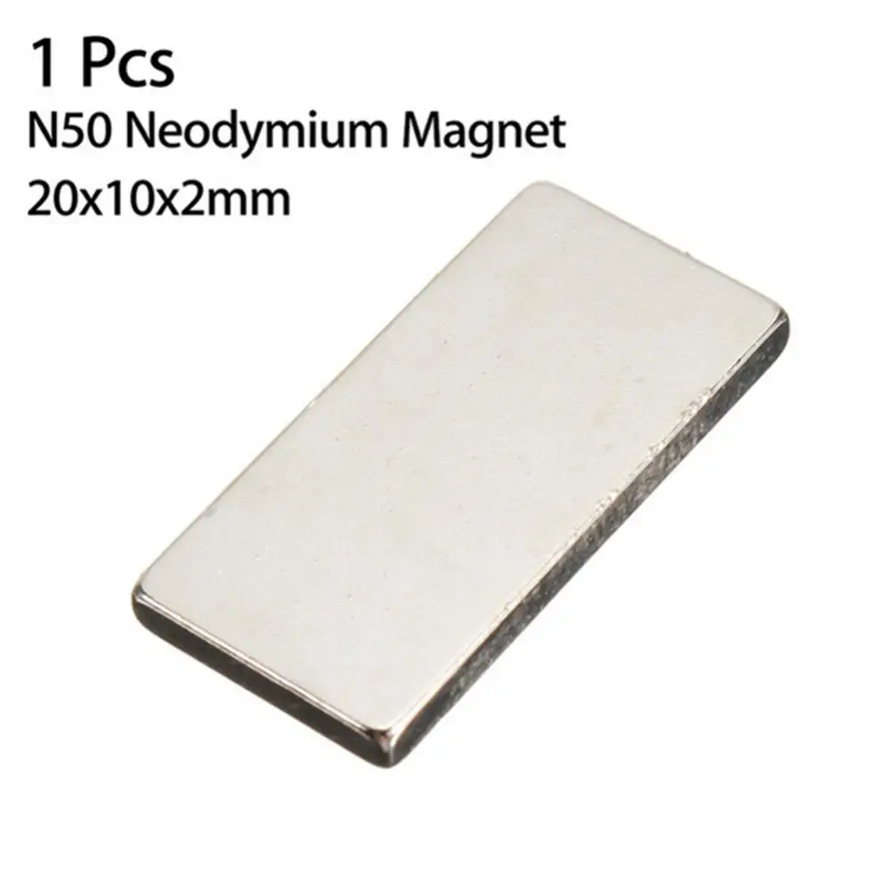 10/20Pcs Super Strong N50 Neodymium Rectangle Rare Earth Magnet 20x10x2mm 