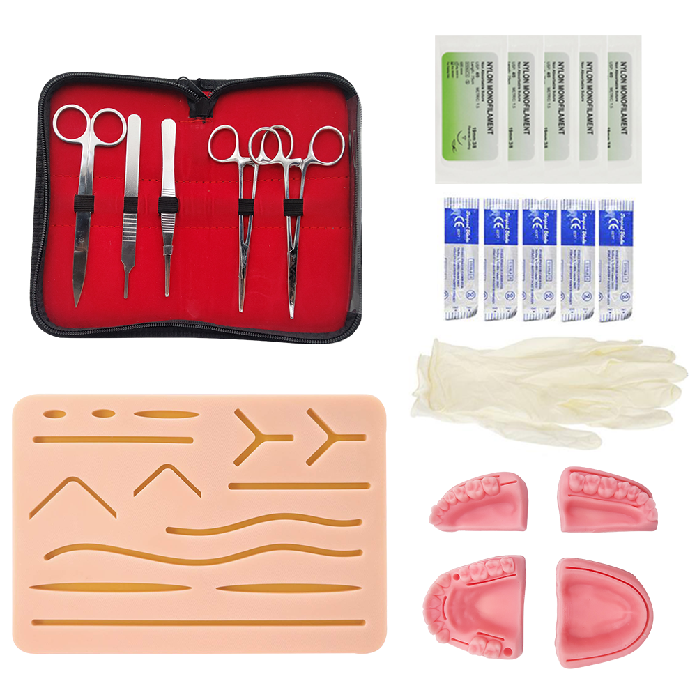 Best of Dental Suture Kit Medical Skin Suture Surgical Training Kit Chirurgical Surgical Practice Set Oral Doctors Dental Teaching Model Reviews & Tips