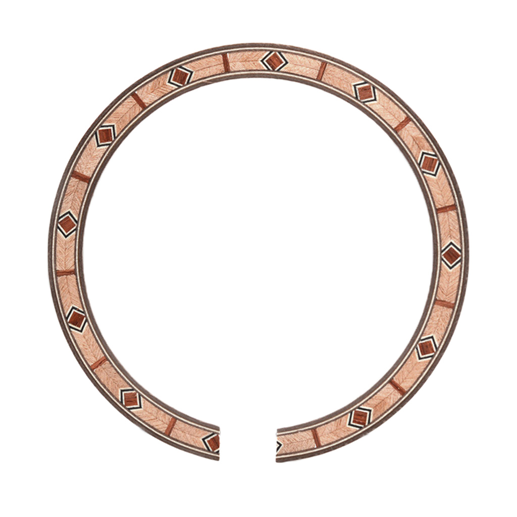 B-55 Acoustic Guitar Rosette Soundhole Sticker for Acoustic Guitar Coffee