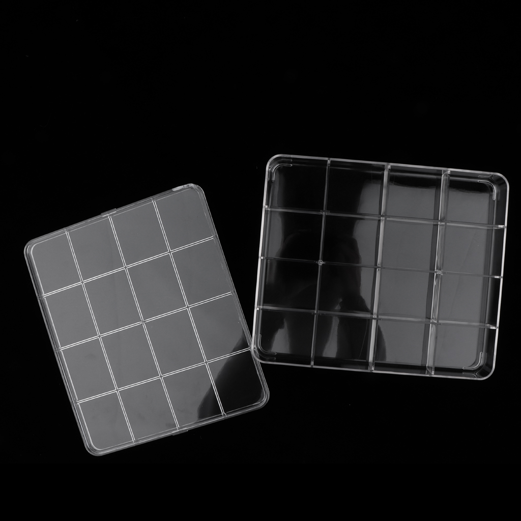 for Mag 16 Slots Nail Glitter Studs Organizer Shimmer Holder Box Storage