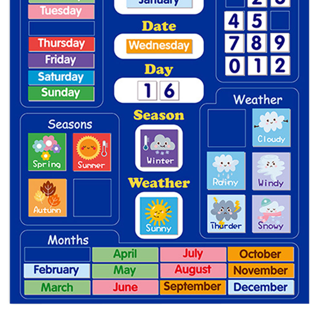 Learning Circle Time Center Chart Educational Preschool Education for Nursery Homeschool Kindergarten Classroom