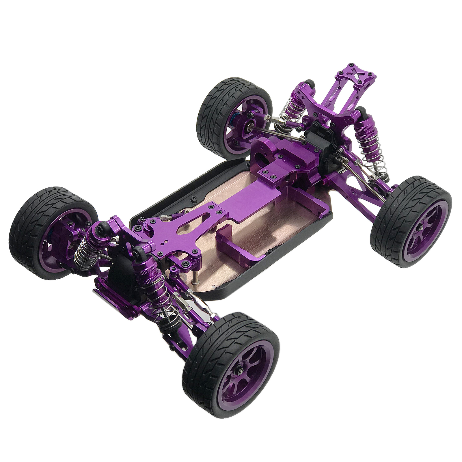 Fit for 1:14 Scale WLtoys 144001 Metal RC Car Body Frame Off-Road 4WD Crawler Climbing Buggy Car Assembled Chassis Upgrades
