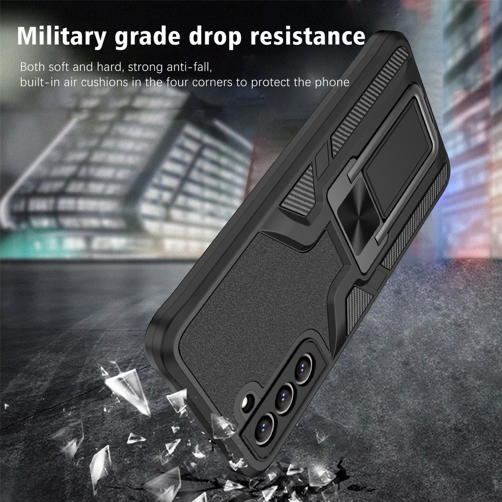 Ring Armor Case for Samsung S21 S20  FE Plus Ultra A32 A52 A72  Heavy Duty Protective Rugged Shock Magnetic Car With Stand Cover