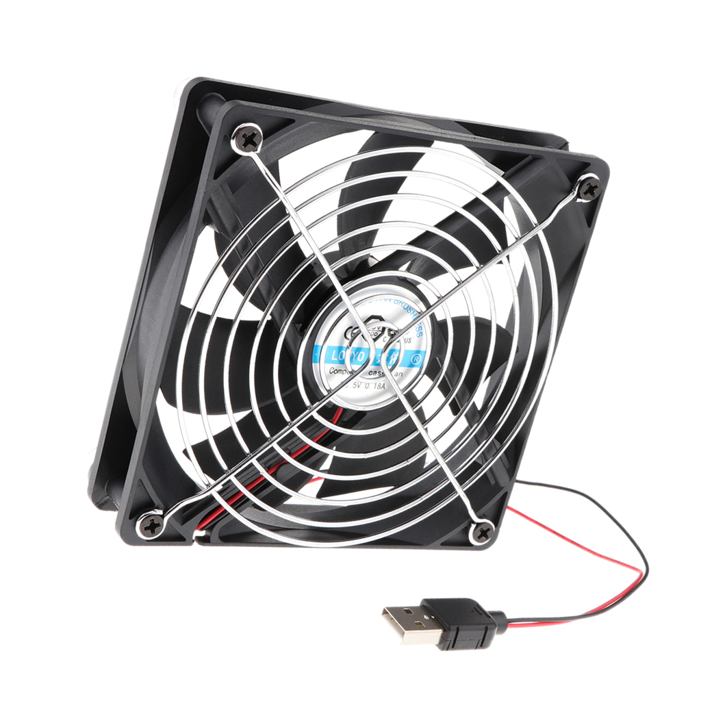 Quiet 120mm USB Cooling Fan For  Receiver DVR   Silent