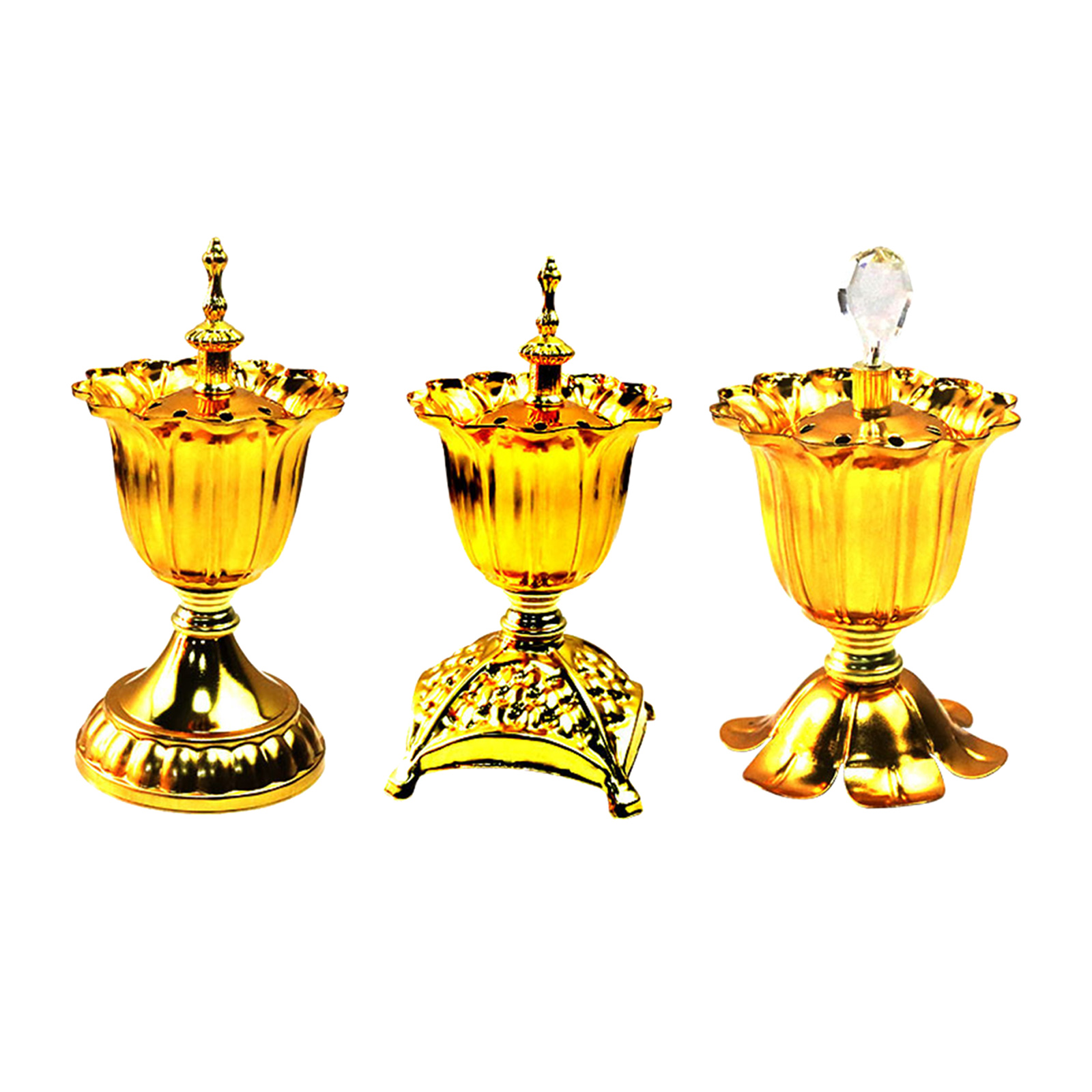 Incense Burner Decoration Flower Shape Censer Holder for Office Tea House Bedroom Buddhism Housewarming