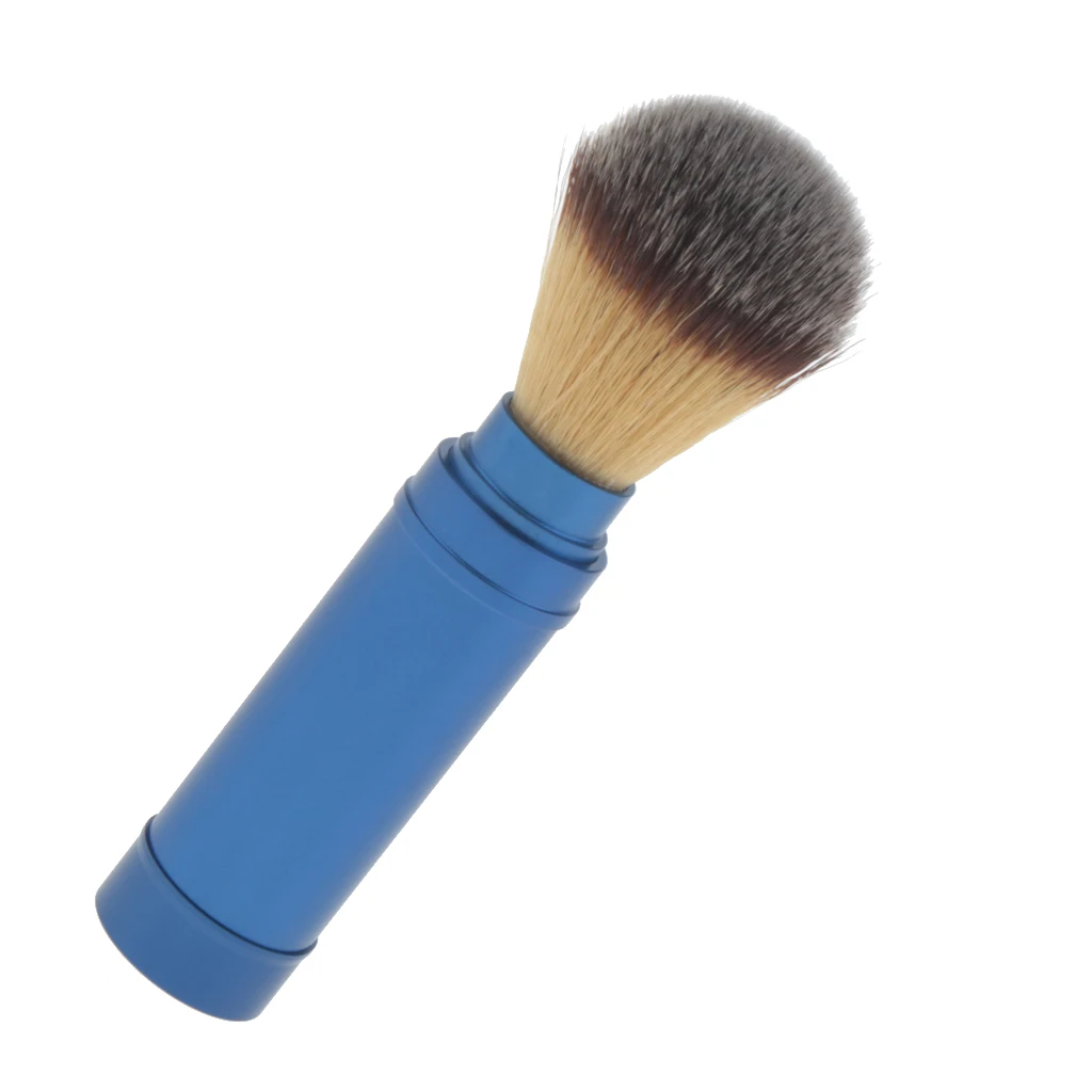 Safety Blue Mens Beard Mustache Salon Hair Removal Shaving Brush Tool