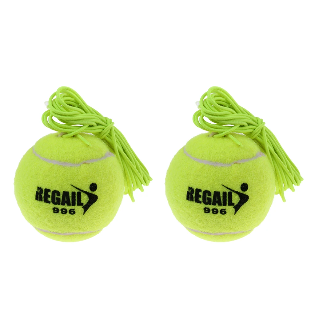 2 Count Tennis Trainer Ball Single Practice Self Return Ball with String