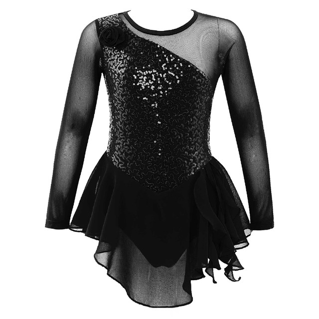 Iiniim Girls Sparkle Glitter Outfit, Shiny Mock Neck Mesh Spliced Figure Ice Skating Dress Competition Dance 280919c8 23c8 413a Bd9f F0baea9b1fd9.348d00b7fd1e3398577bf4a8249110e7