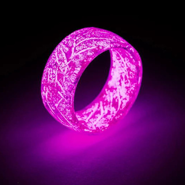 Glowing hot sale resin ring