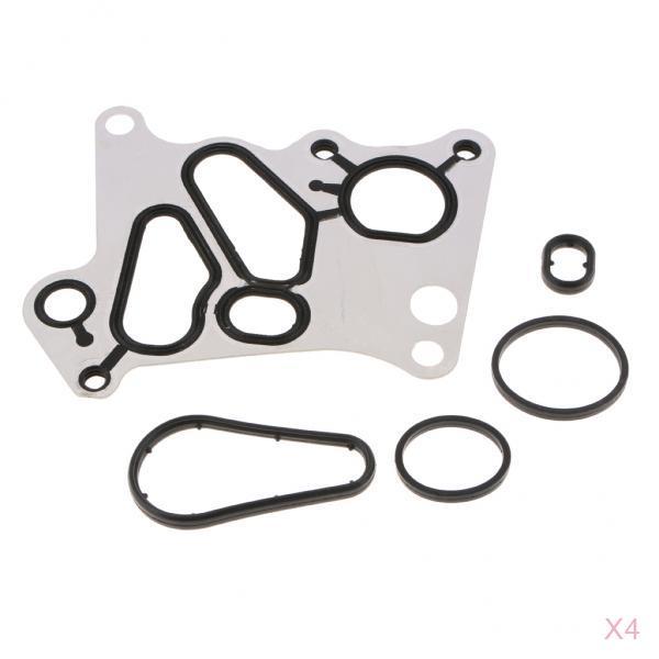 4 Set Oil Filter Housing Gasket & O-rings Kit for  E200