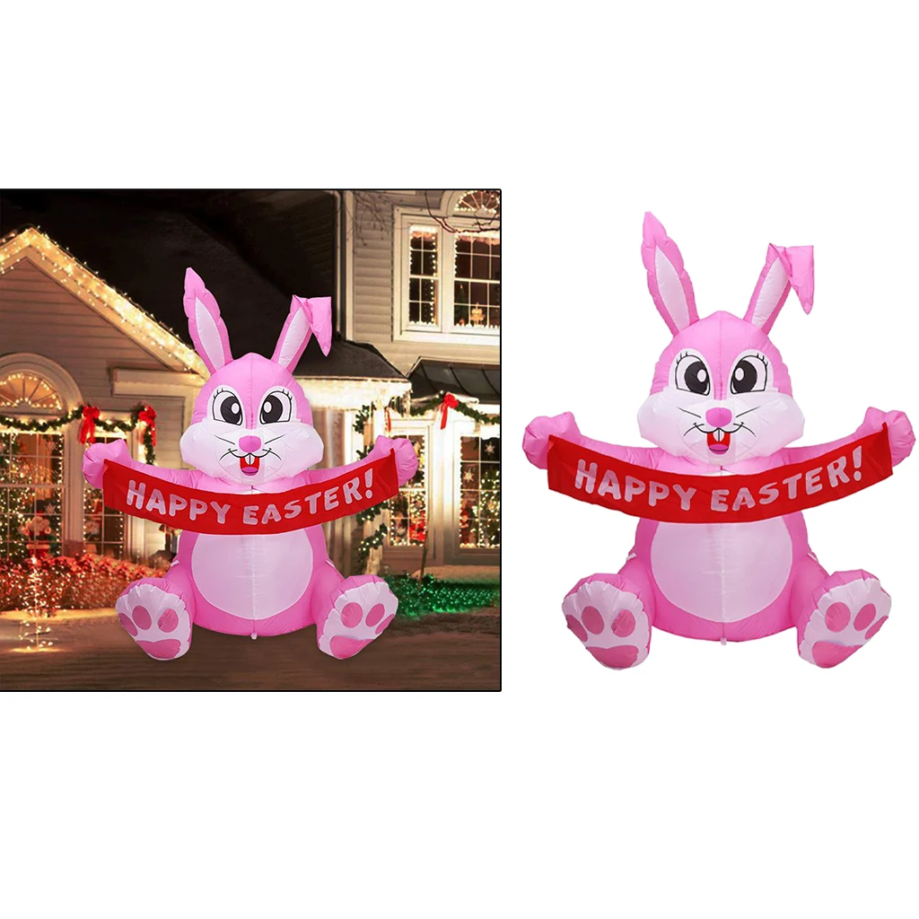 5ft Giant Inflatable Easter Bunny Rabbit Model Indoor Yard Party Toy 5ft Giant Inflatable Easter Bunny Rabbit Model Indoor Yard Party Toy