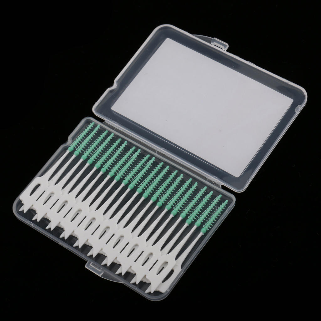 60Pcs Inter Brush Floss Teeth Cleaning Personal Oral Care Tool