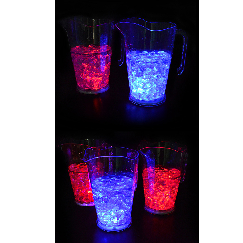 LED Color Changing Plastic Water Coffee Pot Tea Jug Kettle Teapot Jug Beer Pitcher 1.8L