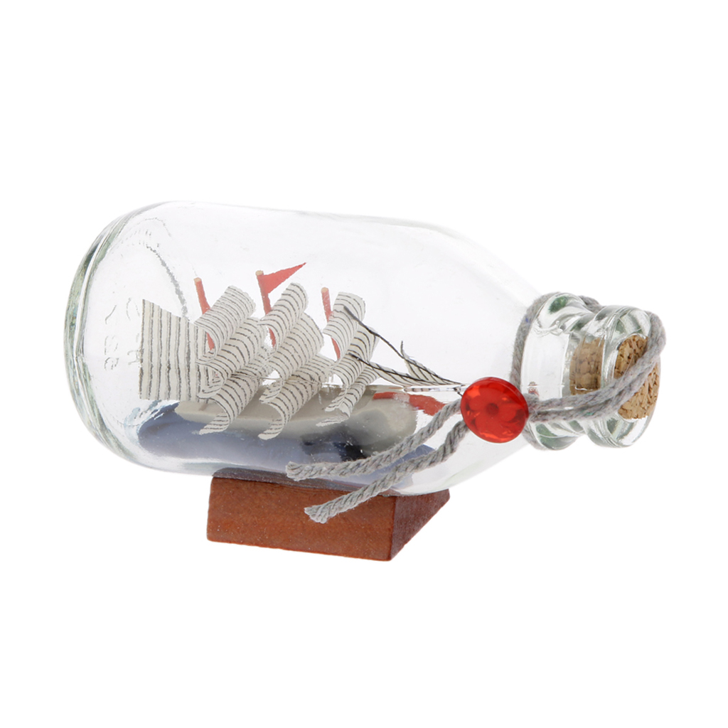 Sailing Boat Glass Wishing Bottle Wish Bottle Wedding Party Decor Gift