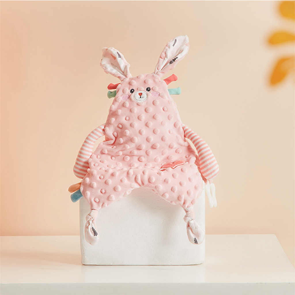 Newborn Soft Baby Animal Puppet Toy Gift Baby Comforter Blanket Baby Nursery Toddler Security Cartoon Animal Toy Bath Blanket