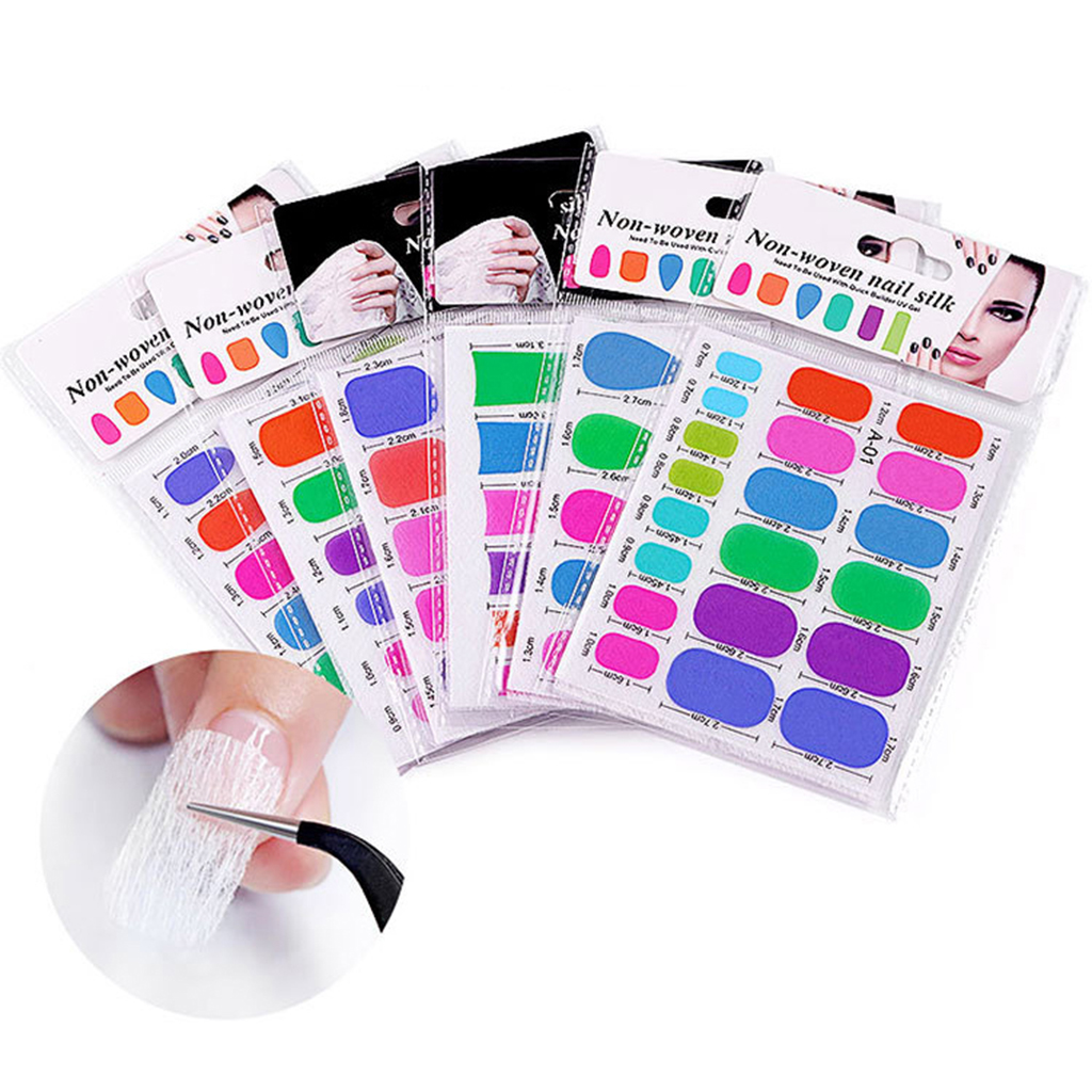2 Sheet Nail Art Fiberglass Non-woven Silk Extension Tips Manicure DIY Tools