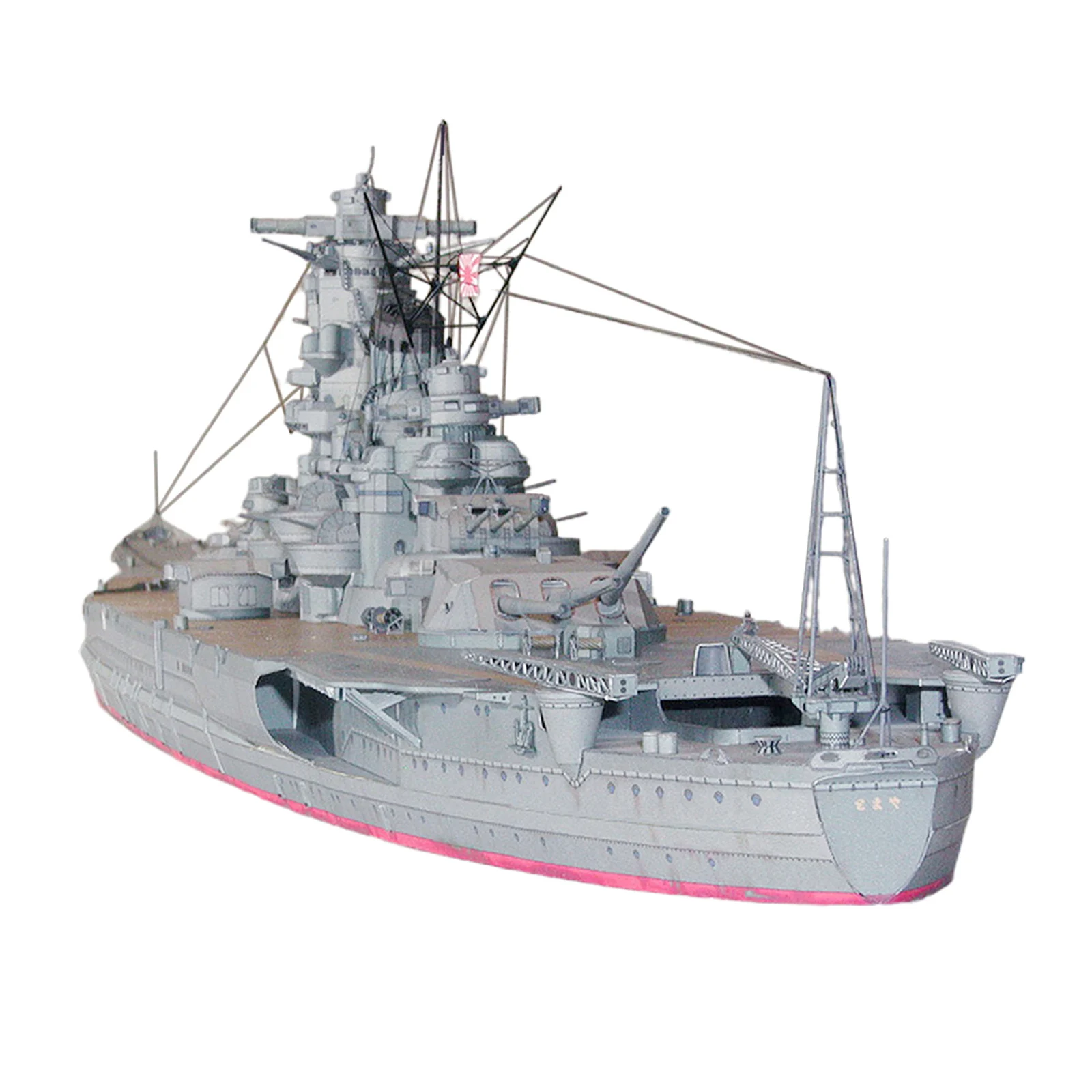Yamato Navy Ship Puzzle Assemble DIY Paper Model Kits Game Handmade Toy Collection Home Decoration Ornaments