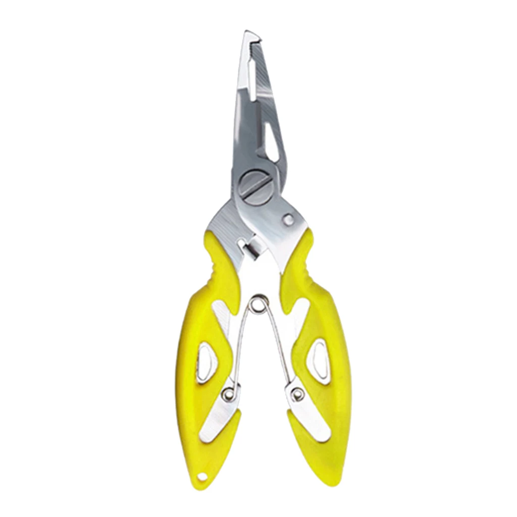 Stainless Steel Lure Cutter Hook Remover Fishing Plier Scissor Tackle Ropes