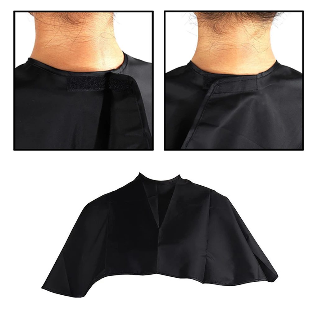 Waterproof Hair Cutting Barber Cape Apron Hairdresser Stylist Gown 70x90cm Black