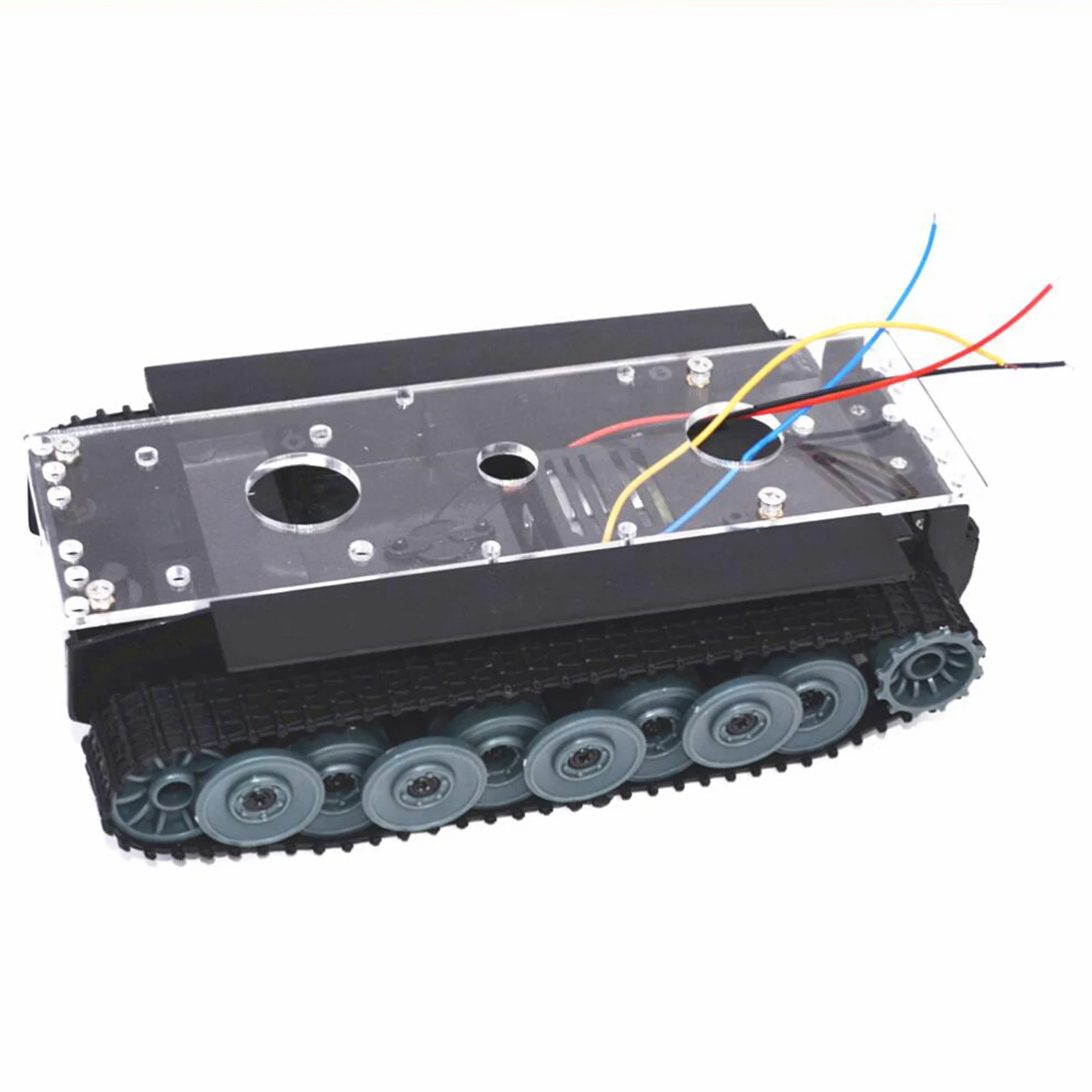 Professional Acrylic 1/32 Smart Robot RC Tank Car Chassis Kit Crawler Track DIY Education Platform Chassis Kit