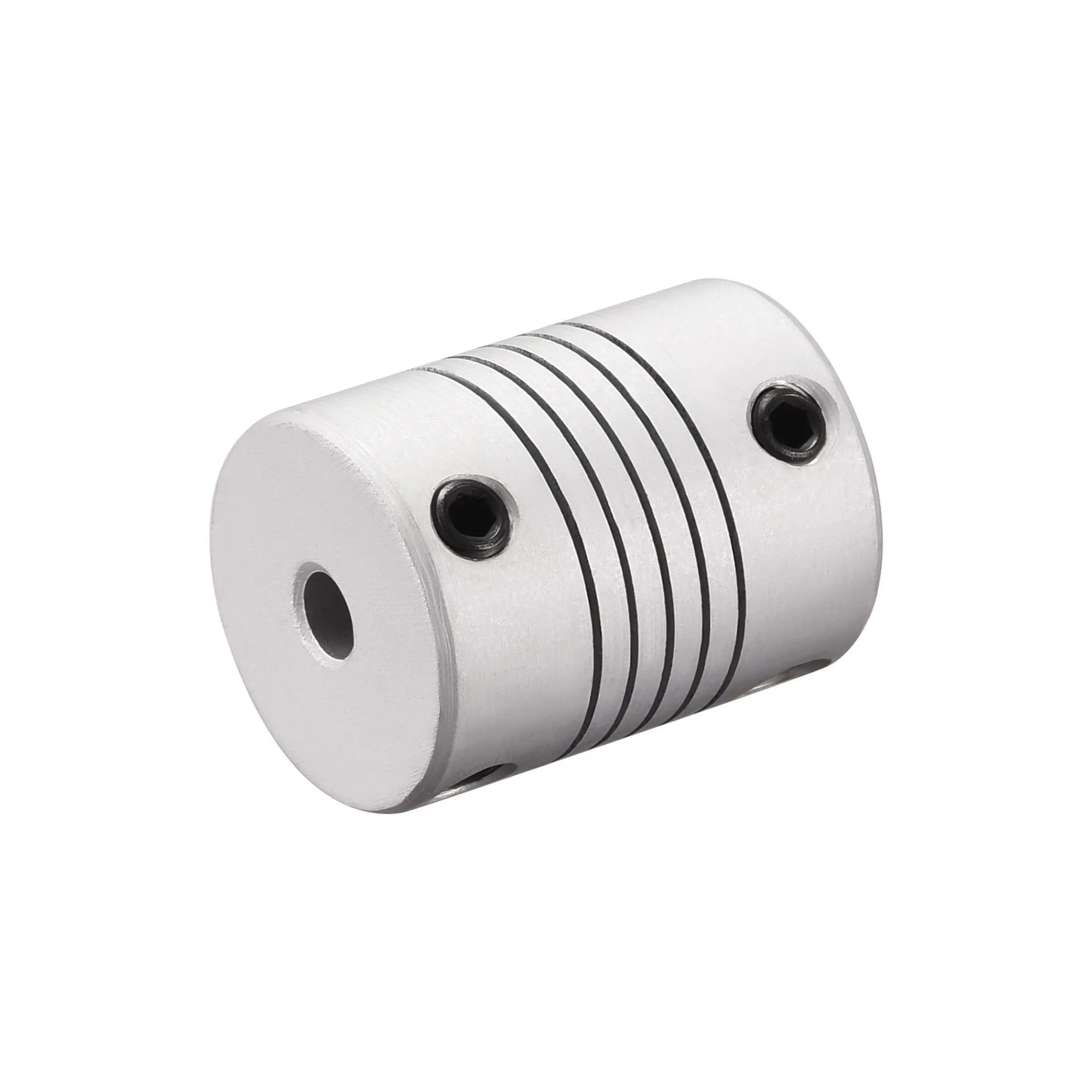 uxcell 3mm to 6mm Aluminum Alloy Shaft Coupling Flexible Coupler Motor Connector Joint L25xD19 Silver 