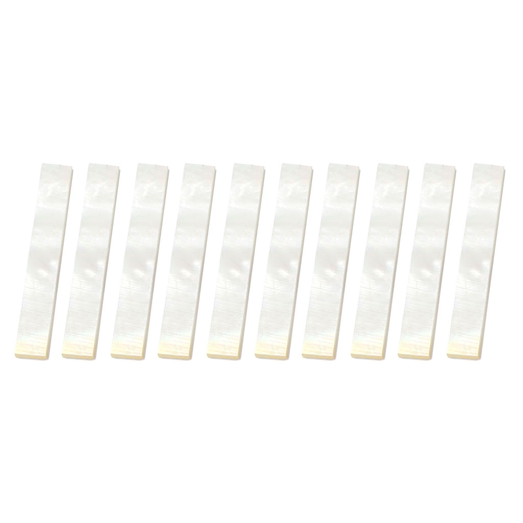 Pack Of 10 Decorate Inlay Material White Mother Of Pearl Shell Blanks 2mm