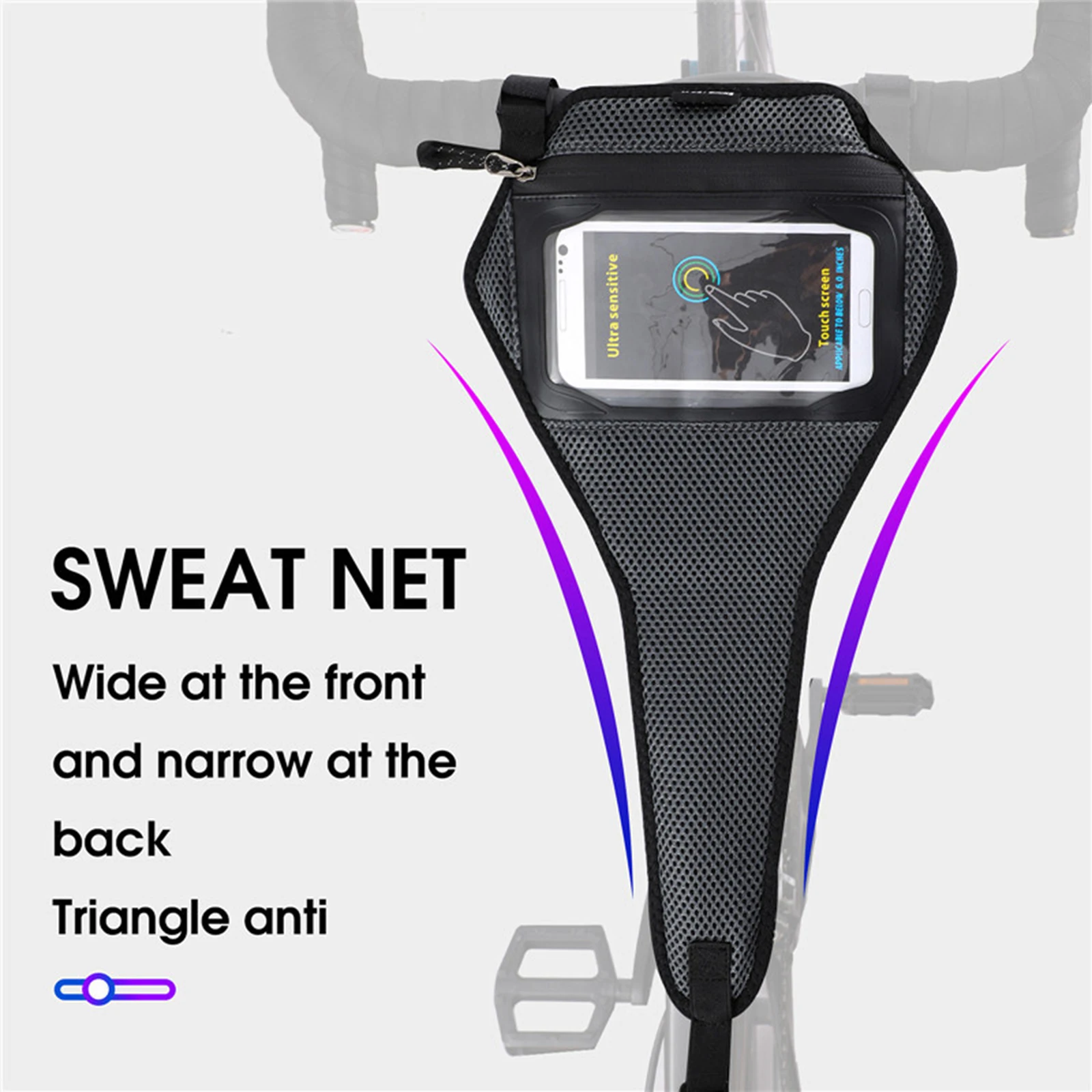 Bicycle Bike Sweatband Bike Sweat-proof Training Tape Cycling Trainer Sweat Net Frame Protection Bicycle Accessories