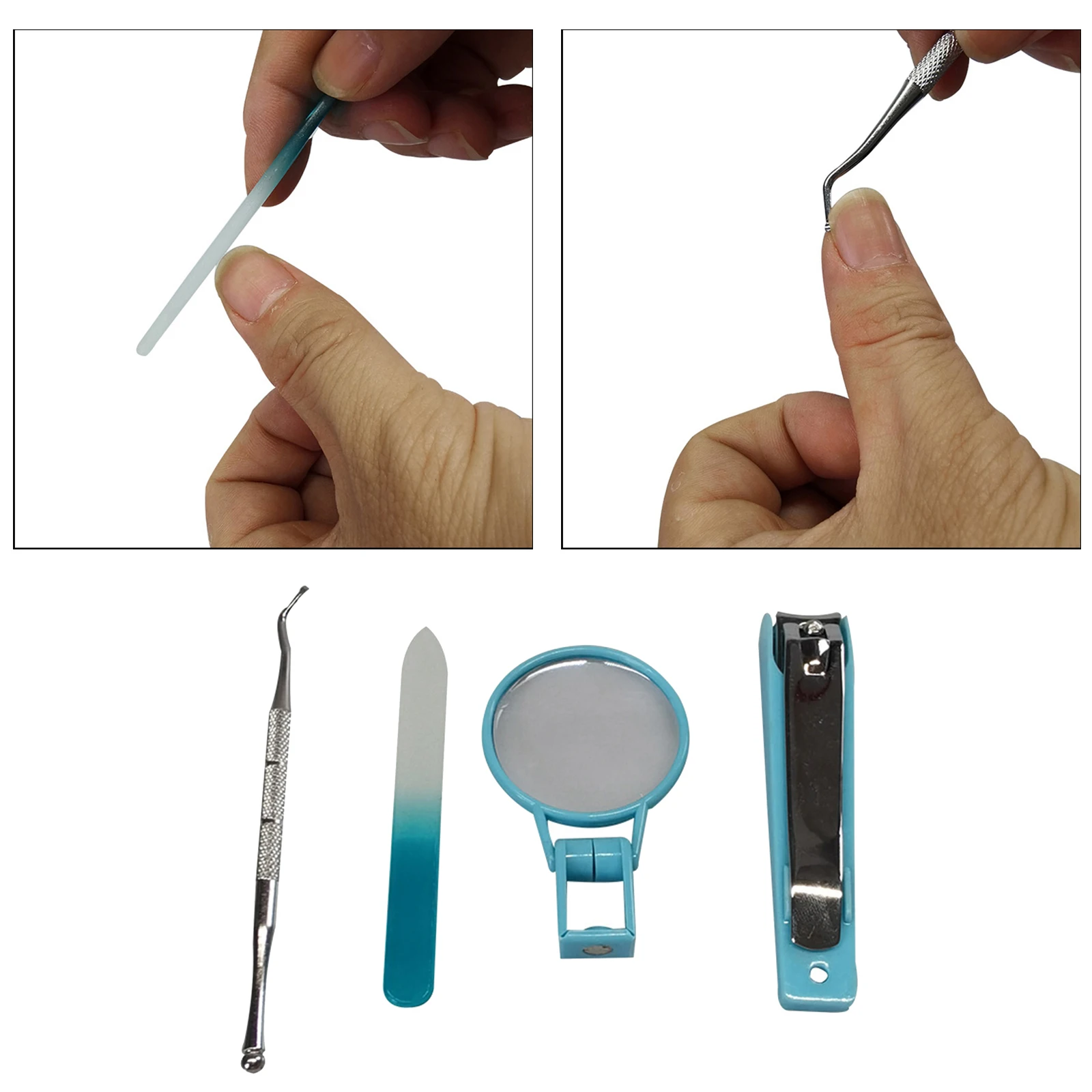 Nail  W/Magnifying Glass Toenail Fingernail Clippers Elderly Nail Cutter