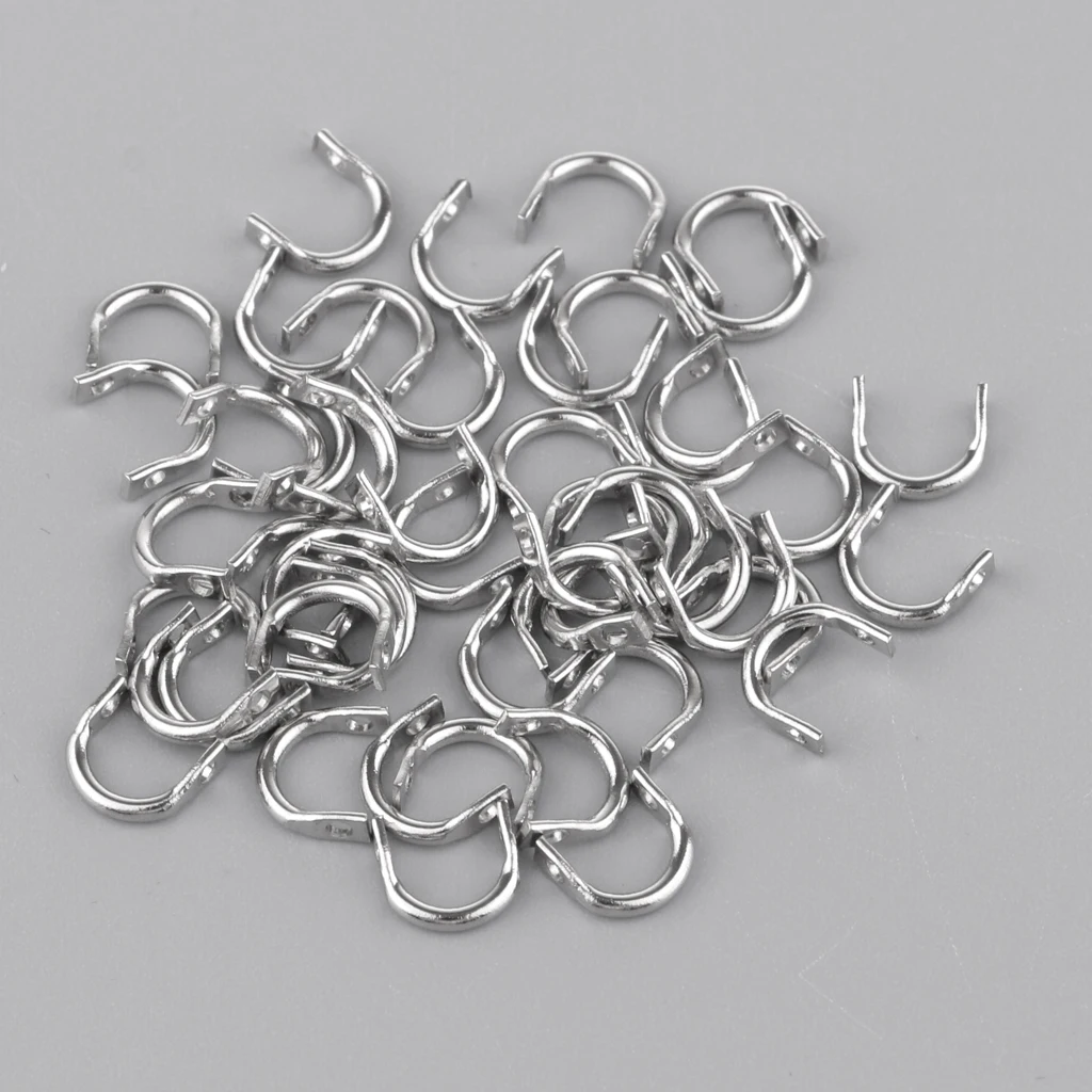 50x Fishing Spoons   Easy Spin Clevises Faltspinner Tackle DIY